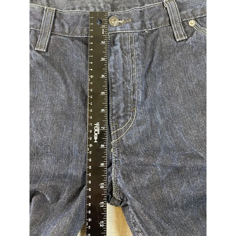 Levis 569 Jeans Mens 35x31 Blue Denim Loose Straight Zip Back Pockets Relaxed